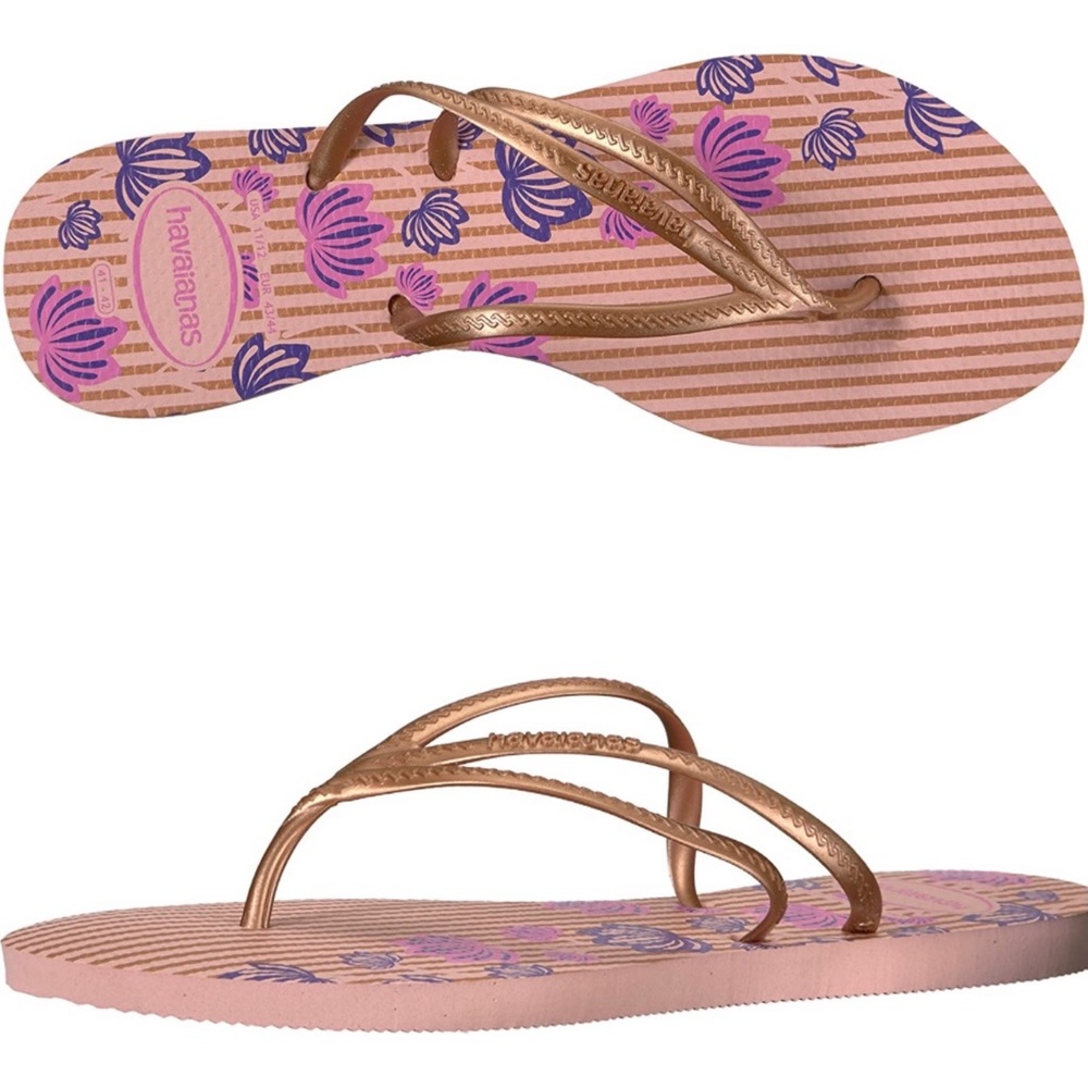 NWT HAVAIANAS TRIA ROSA 9/10 39-STYLE RUNS SMALL SAYS 9/10 but fits like a 8-8.5